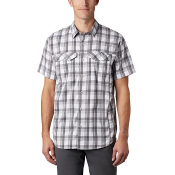 Columbia Overhemd Heren, Silver Ridge Lite Plaid Short Sleeve Grijs, 43AELOSJV